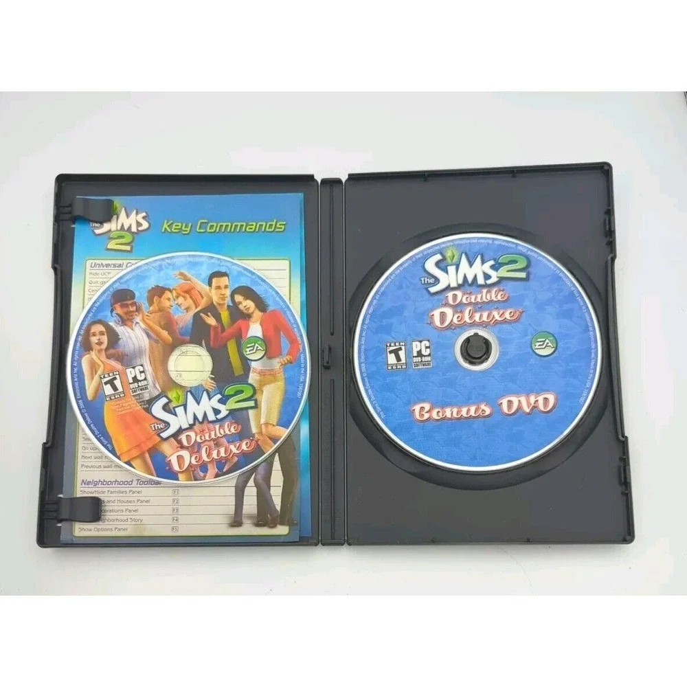 Sims 2: Double Deluxe (PC: Windows, 2008) No‎ Manual Pre-Owned